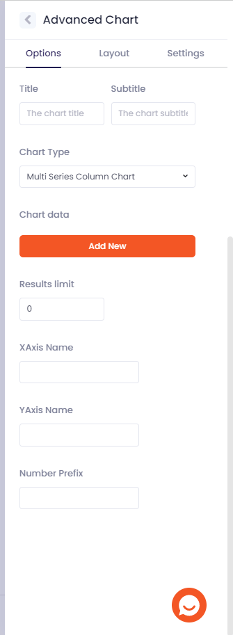 Analytics Frameworks guide Data Talks, creating a chart in the framework
