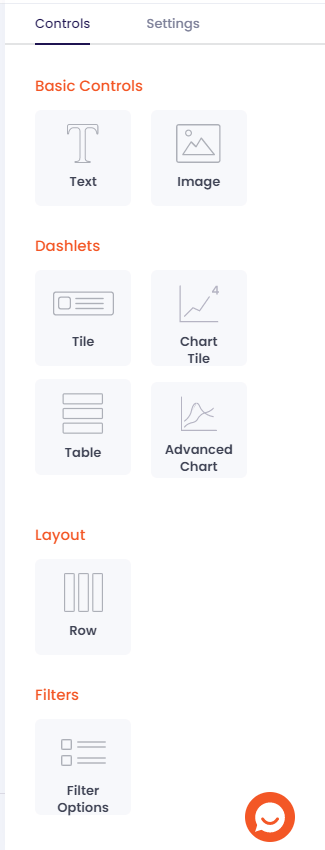 Analytics Frameworks guide Data Talks, control tab in the framework