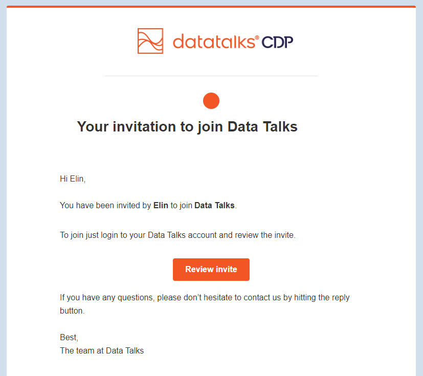 Set up your Account Data Talks, signing in to different accounts 