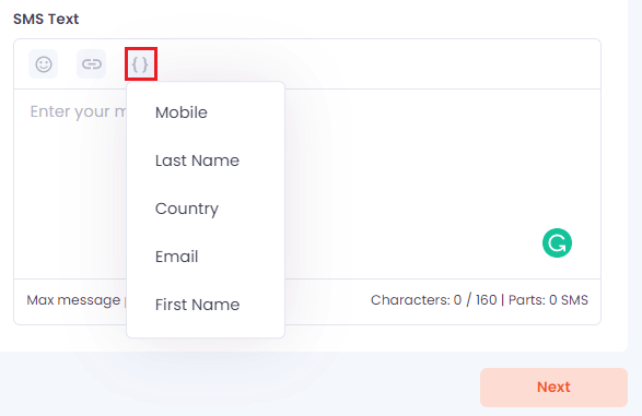 add dynamic personalized fields