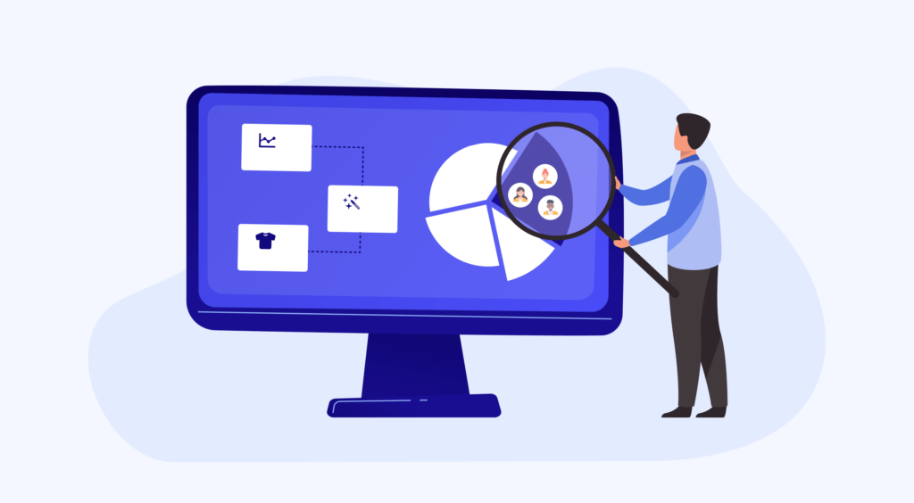 An image of someone analyzing supporter data in order to get supporter insights