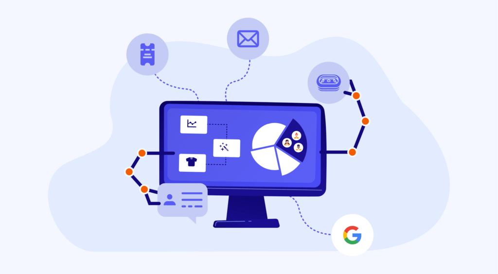 Image of the process of data collection using a sports CDP