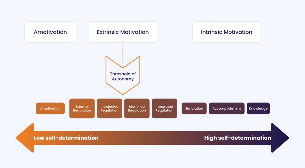 The motivation spectrum for why people choose to play sports intrinsic vs extrinsic motivations