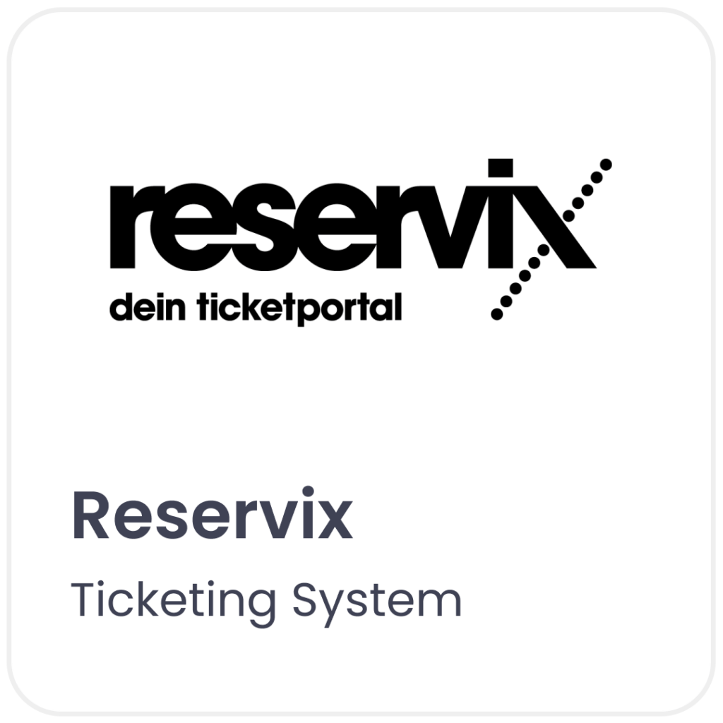 Reservix logo, ticketing system