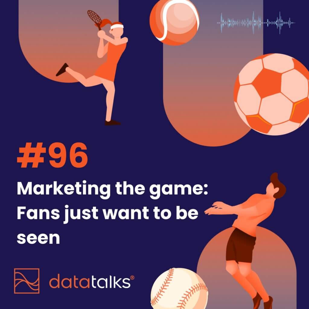Podcast cover with athletes.