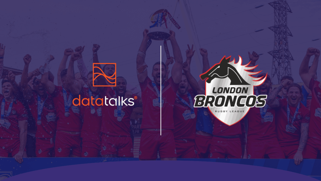 Logos of Data Talks and London Broncos