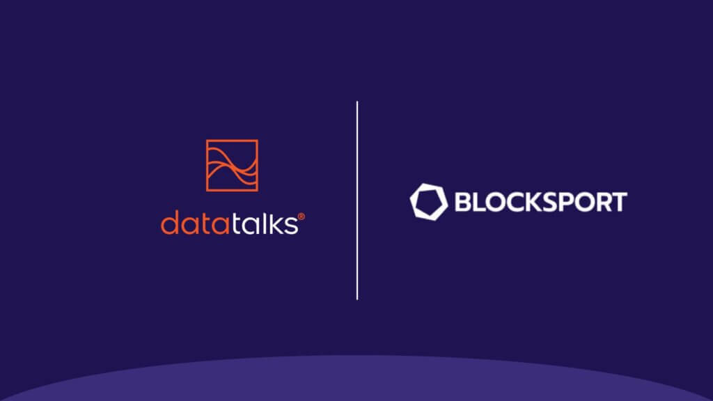 Logos of Data Talks and Blocksport