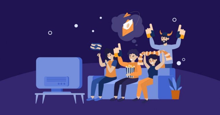 Feature Images Sports fans watching a game from their couch
