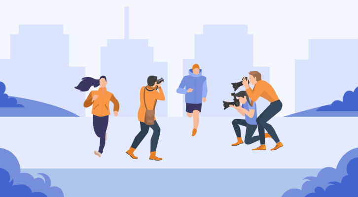 Frame-2048×1129 Man and woman running a race, the man is getting all the attention, which hights the need for the support of Women in Sports