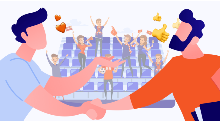 Frame 811197 Gen Z fans Celebrating a sports game